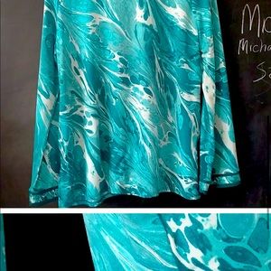 Michael Kors Turquoise Top Sz XL